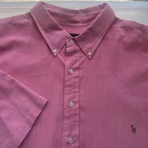 Polo Ralph Lauren Pink Casual Button Down Shirt